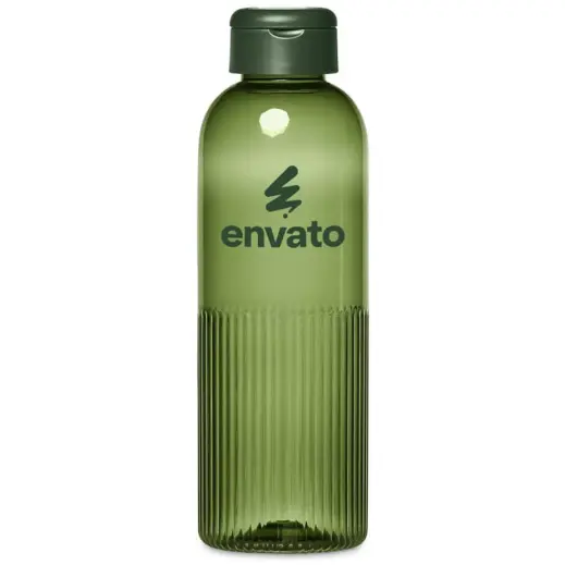 Serendipio Marlow Recycled PET Water Bottle Dark Green Branded